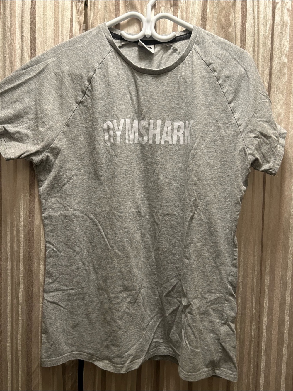 Gymshark Men's Grey Logo T-Shirt, Size XXL